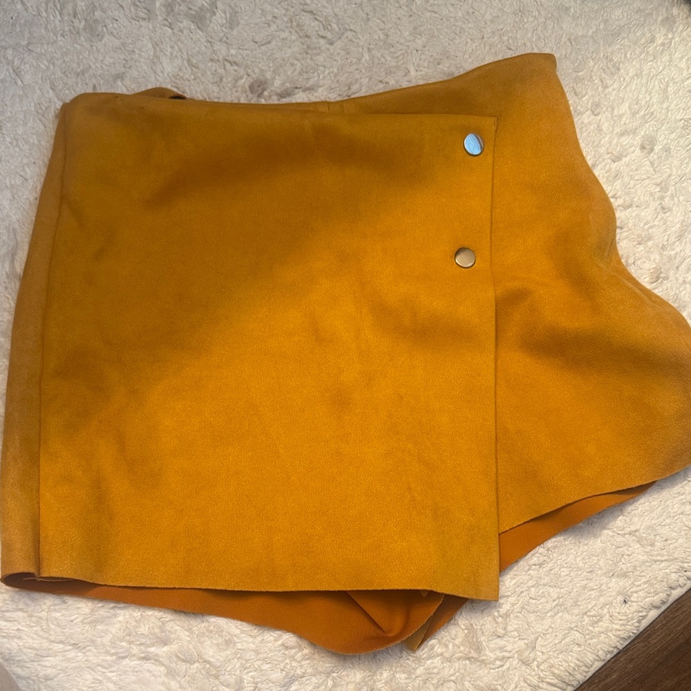Zara Mustard Yellow Skirt